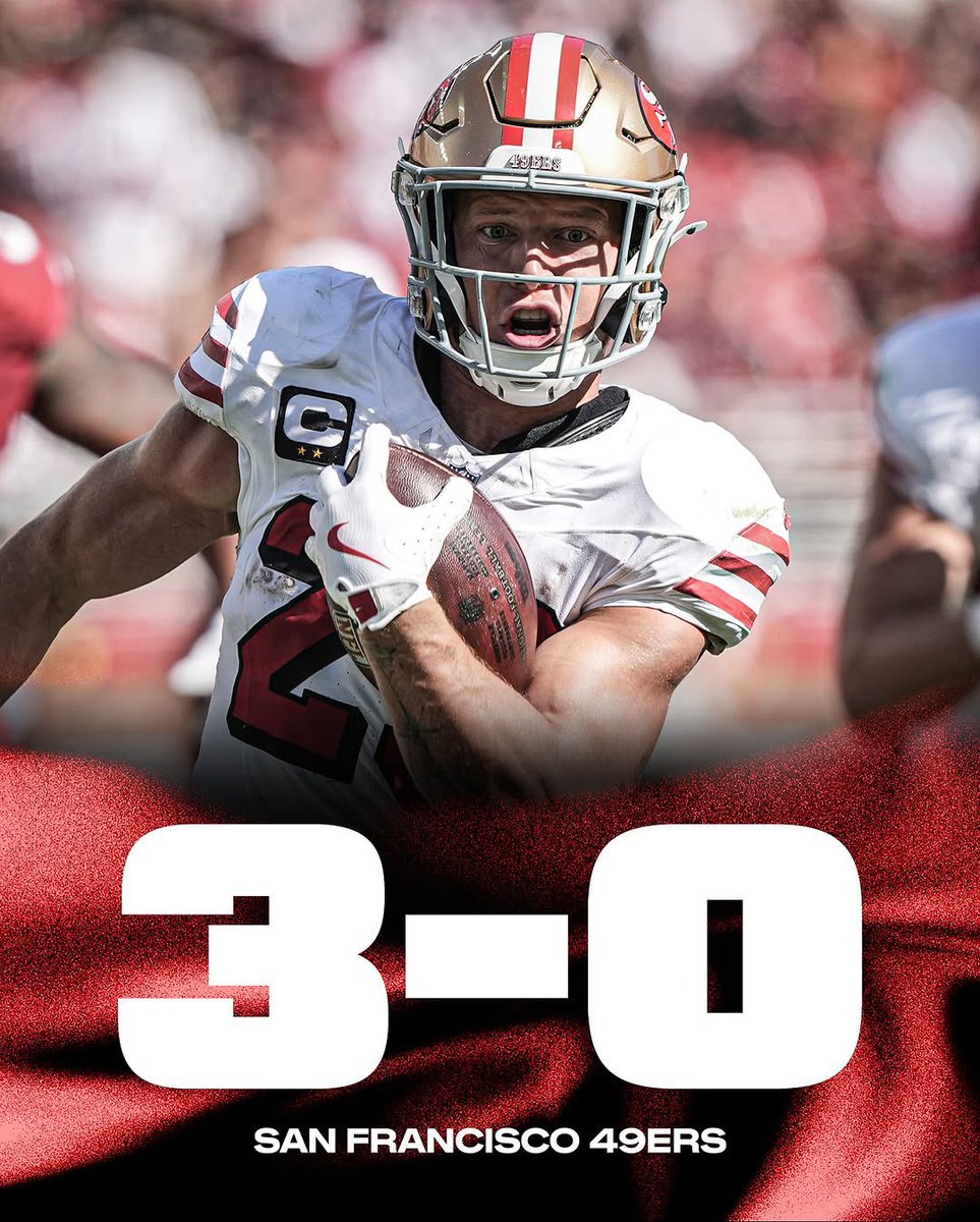 Woke up as one of only 6 teams that are 3-0 on VICTORY MONDAY! 

#49ers || #FTTB
