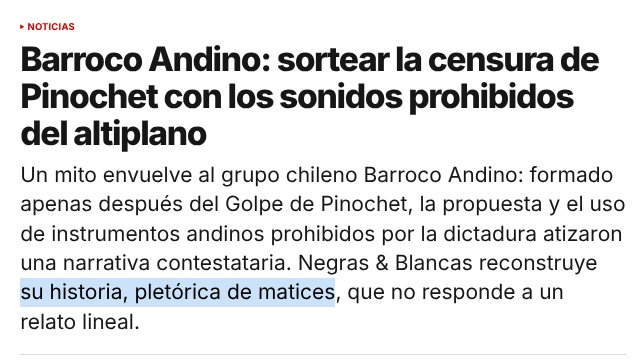 Sobre la "prohibicion" de la quena y el charango:
 
⚫️Debutan en evento organizado por la dictadura. Ovacionados 

⚫️Tocan para Pinochet cuando visita la Universidad Tecnica del Estado (de la cual son funcionarios)

⚫️Actuan en el Diego Portales 

"Matices" le dicen a la mentira