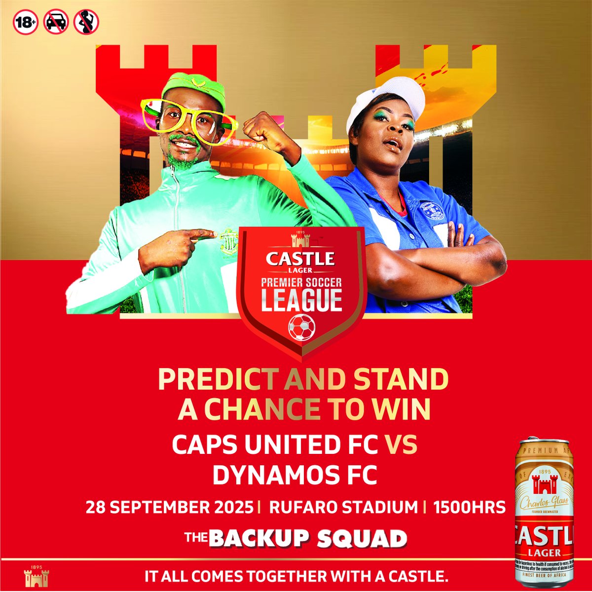 PREDICT AND STAND A CHANCE TO WIN! Stand a chance to win ONE of TEN cases to share with your #BackupSquad! Simply tell us which team will win or if the match will end in a draw!
