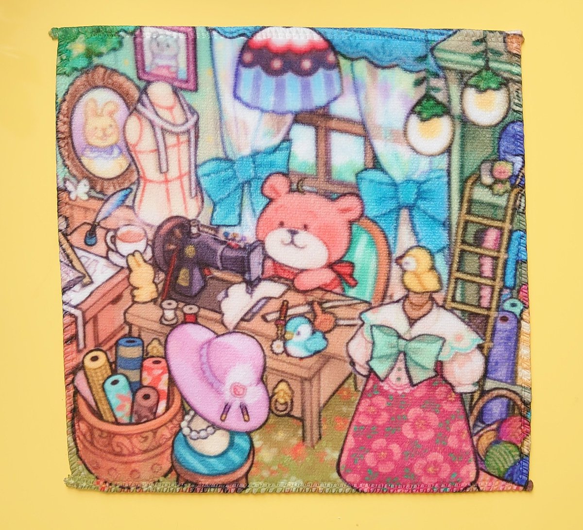絵画。原画【本を読むのが好きな熊ちゃんと小鳥】 絵画。原画【本を読むのが好きな熊ちゃんと小鳥】 絵本