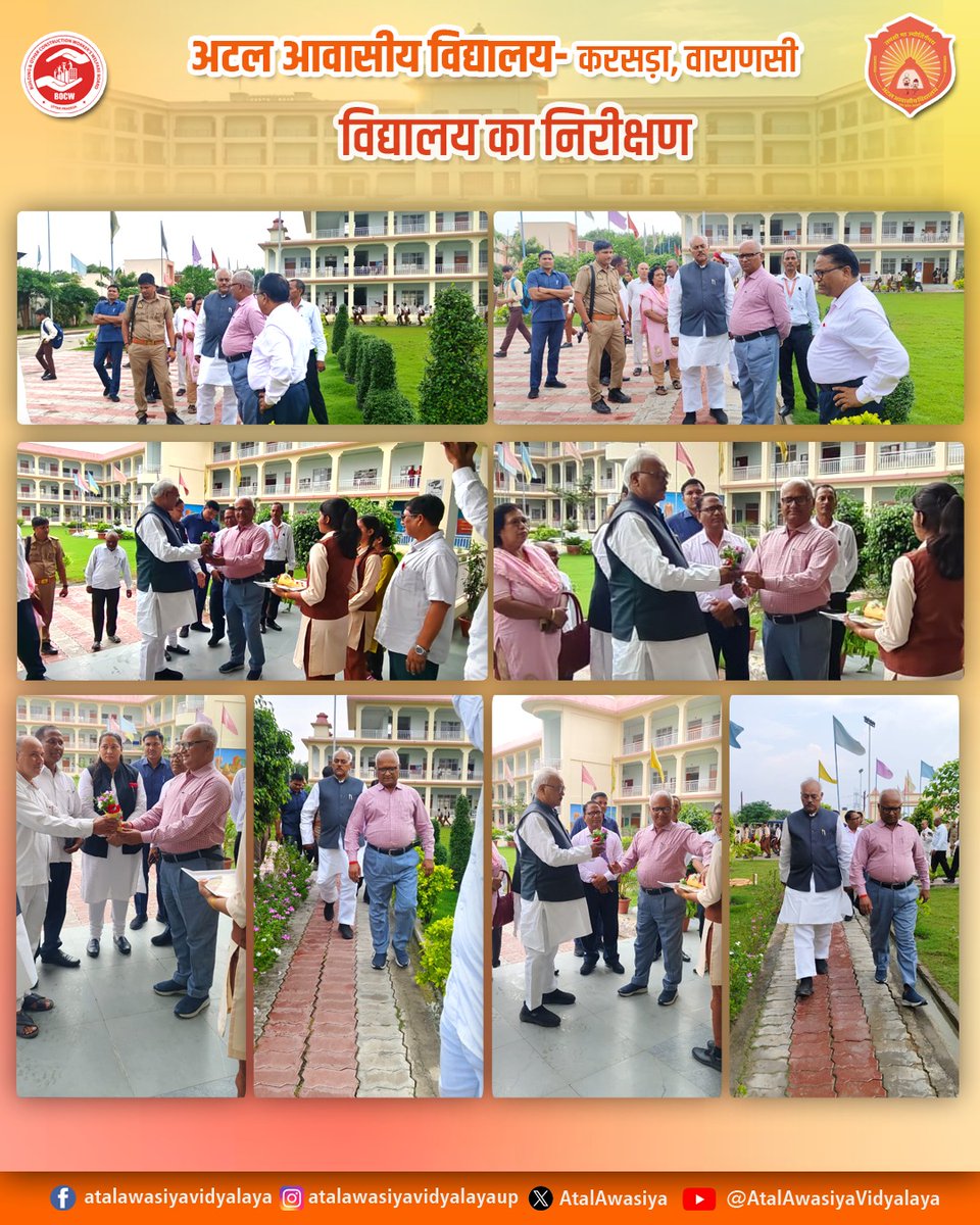 AtalAwasiya's tweet image. अटल आवासीय विद्यालय करसड़ा, वाराणसी में शिक्षक एमएलसी एवं विधान परिषद में नेता प्रतिपक्ष श्री लाल बिहारी यादव ने विद्यालय का भ्रमण कर शिक्षकों से संवाद किया। प्रधानाचार्य ने उनका स्वागत किया तथा विद्यालय की शैक्षणिक प्रगति पर चर्चा की।

#atalawasiyavidyalayas #QualityEducation