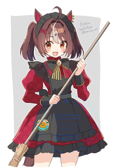 ワンドロ グランアレグリア(メイド) #1hrUmaClub #umamusume