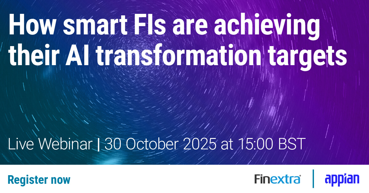 Don't miss our upcoming webinar, "How Smart Financial Institutions Are Achieving Their AI Transformation Targets," on 30 October.

Register here: ap.pn/46qK699