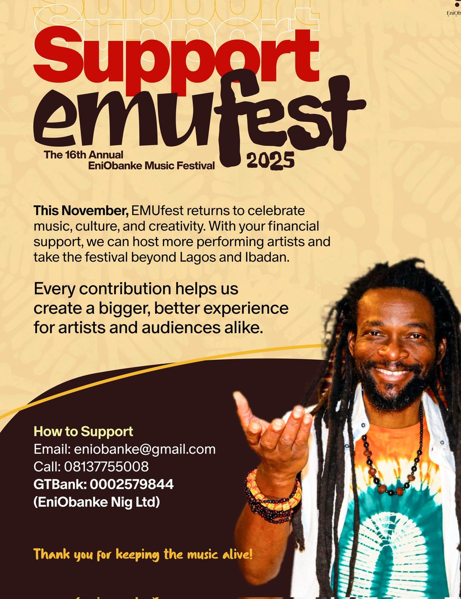 Beautiful_Nubia's tweet photo. EMUfest 2025 calling🎶
@emufest https://t.co/h4WaHj7M1o