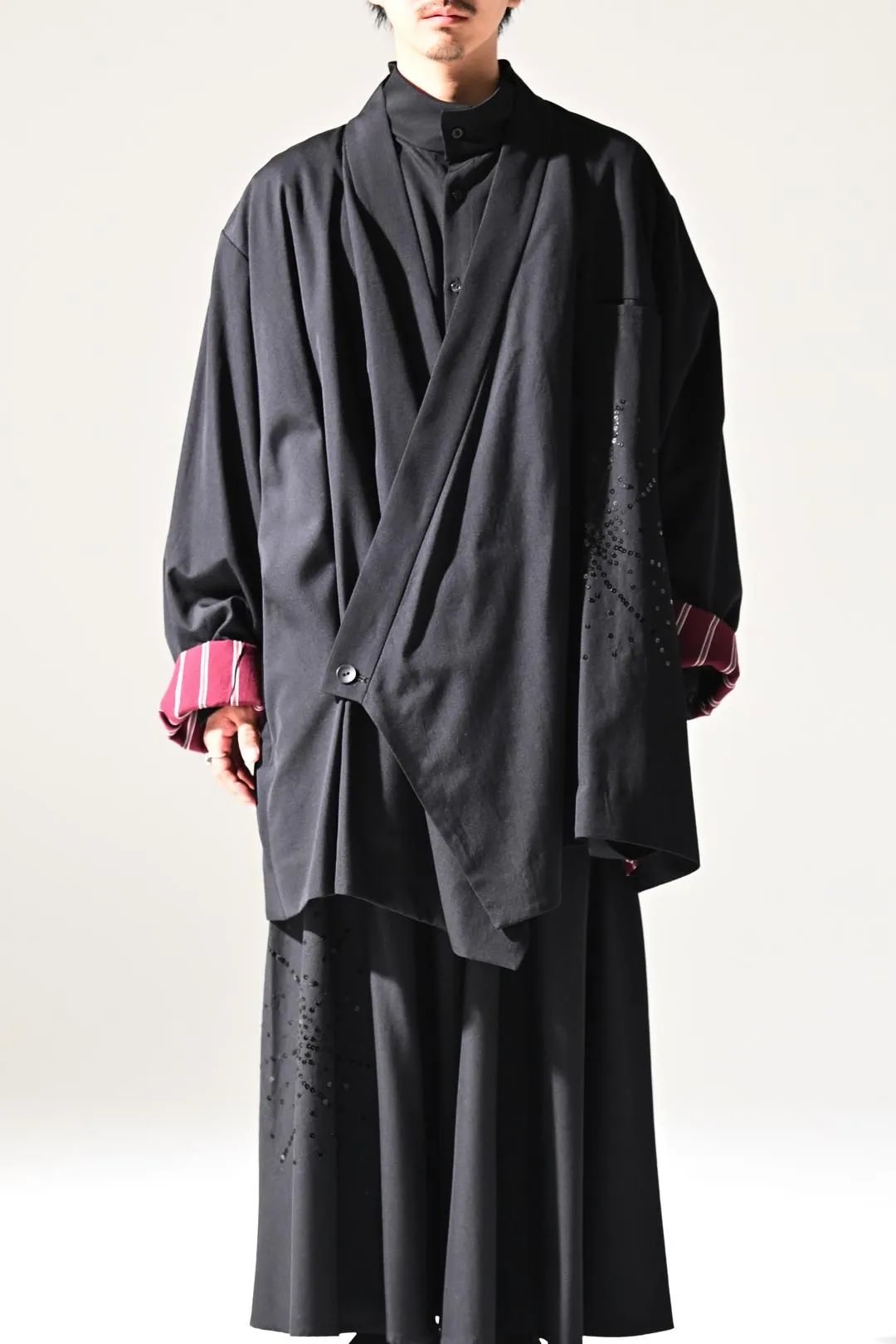bishool Wool Gabardine KIMONO Jacket