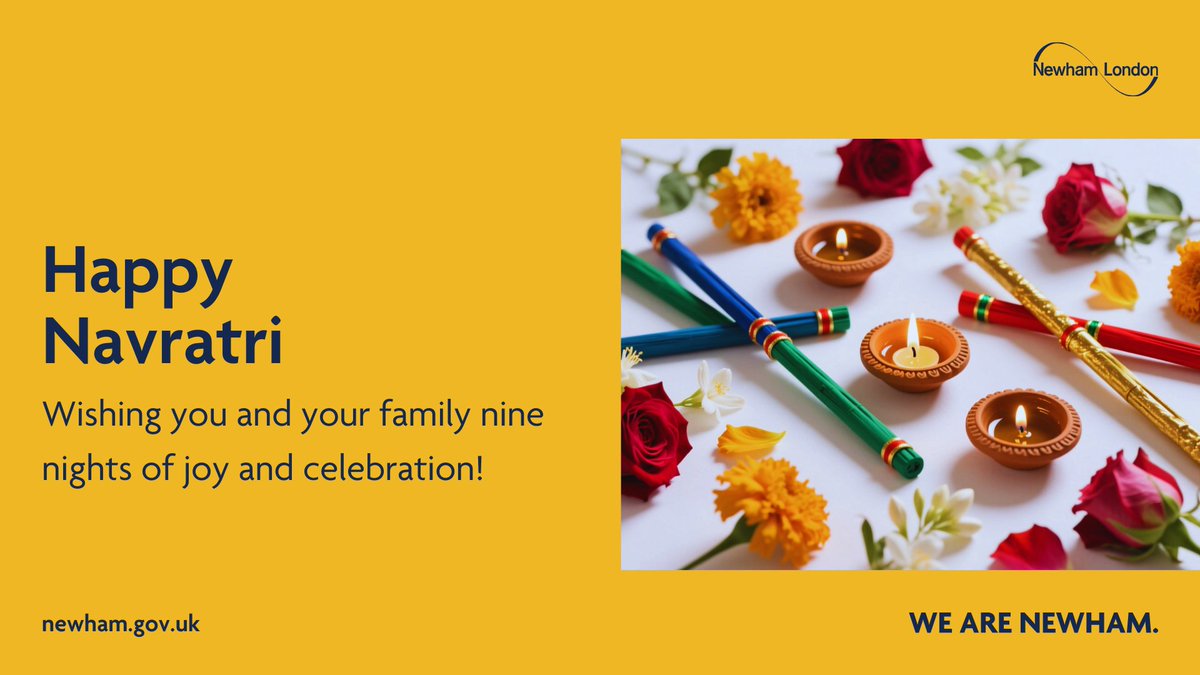 Newham London ๐ (@newhamlondon) on Twitter photo Happy Navratri!
From Mayor <a href="/rokhsanafiaz/">Rokhsana Fiaz OBE</a> OBE, Councillors and everyone at Newham Council. Happy Navratri!
From Mayor <a href="/rokhsanafiaz/">Rokhsana Fiaz OBE</a> OBE, Councillors and everyone at Newham Council.