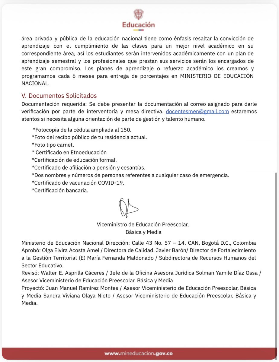 Siguen estafando a maestros usando documentos con logotipos del ministerio de educación <a href="/Mineducacion/">MinEducación</a>