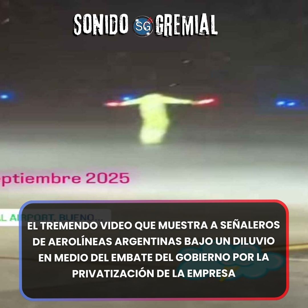 ✈️⛈️  <a href="/APAERONAUTICOS/">APA</a>  difundió un video de trabajadores en condiciones extremas y reafirmó su rechazo a la venta de <a href="/Aerolineas_AR/">Aerolíneas Argentinas</a>  , <a href="/intercargoARG/">IntercargoARG</a>   y <a href="/FadeaArgentina/">FADEA Argentina</a>  
🔵🔴
sonidogremial.com.ar/el-tremendo-vi…