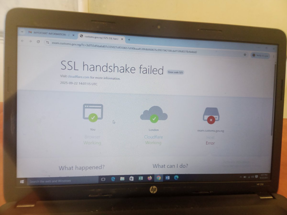 EngrHaliru's tweet image. Dear @CustomsNG 
This is what I have been getting trying to login for the pre- Test
Please help