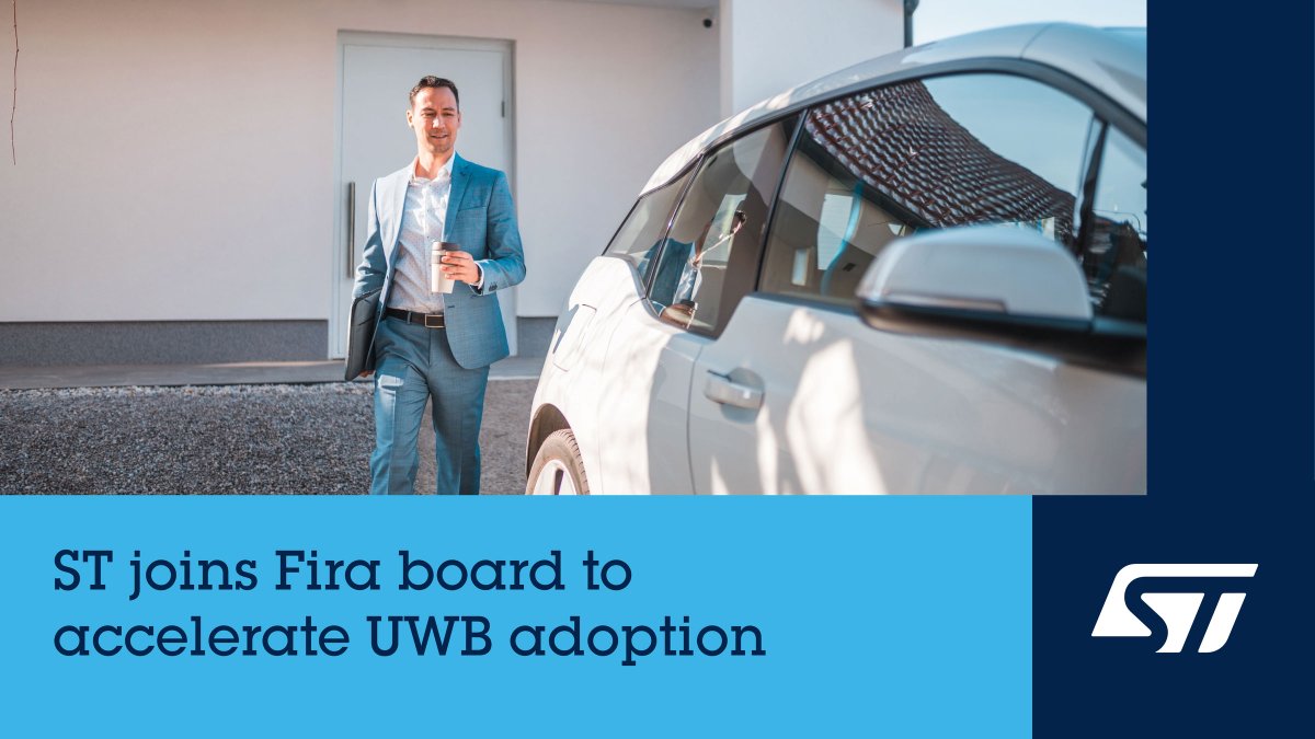 ST_World's tweet image. ST announces that Rias Al-Kadi, General Manager of our Ranging and Connectivity Division, has been appointed to the Board of Directors of the #FiRaConsortium. This appointment strengthens our commitment to advancing #UWB technology. Read more: spkl.io/6012Arlsp