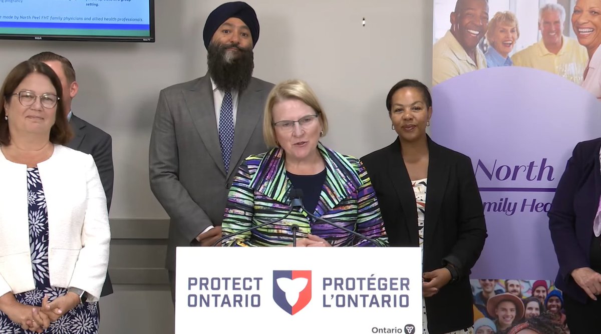 «La liste d’attente d’Accès Soins a déjà diminué de plus de 98 000 personnes, soit 42%», affirme la ministre de la Santé <a href="/SylviaJonesMPP/">Sylvia Jones</a>, qui annonce un nouvel appel de propositions pour créer/élargir 75 équipes de soins primaires (investissement de 250M$) <a href="/janephilpott/">Jane Philpott</a> 
#onpoli