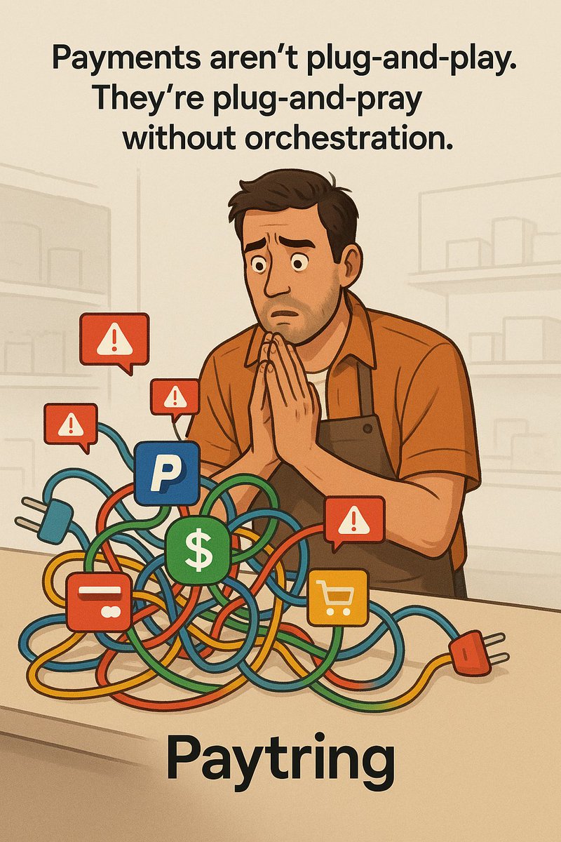 paytring's tweet image. Payments aren&apos;t plug-and-play.
They&apos;re plug-and-pray without orchestration.

#PlugAndPray #SmartOrchestration #CheckoutResilience #APACSMBs #FixYourStack #PlugAndPray #IntegrationWoes #FintechHumor #SmartCheckout #PayTales