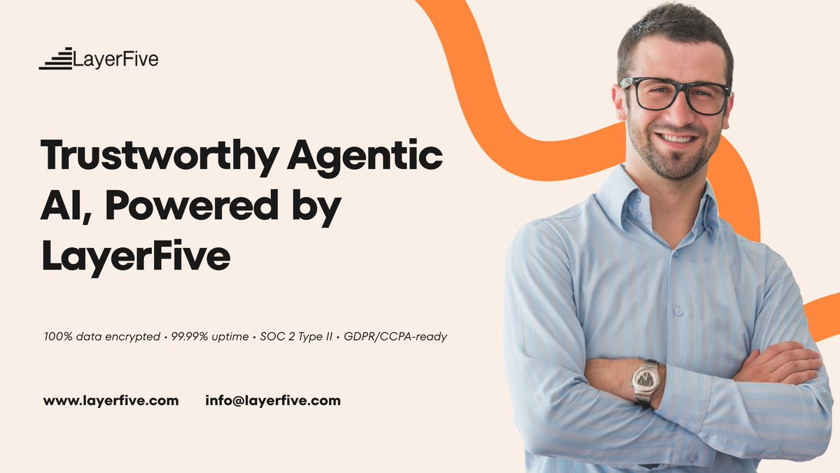 layerfive's tweet image. Unlock the power of trustworthy AI in marketing! LayerFive's Agentic AI delivers secure insights to boost your campaigns. Learn how we're revolutionizing data-driven marketing: layerfive.com/blog/layerfive… 
#Sales #Marketing #ROAS #DataDriven #MarketingInnovation