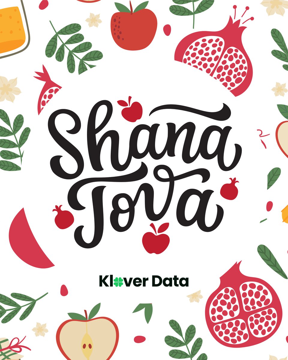 kloverdata's tweet photo. Shana Tova! 🍯🍎 Wishing you a year filled with health, happiness &amp; prosperity. We’ll remain open during the holiday to continue supporting your business. ✨

 #RoshHashanah #ShanaTova #Kloverdata https://t.co/W1zGQa0gOW
