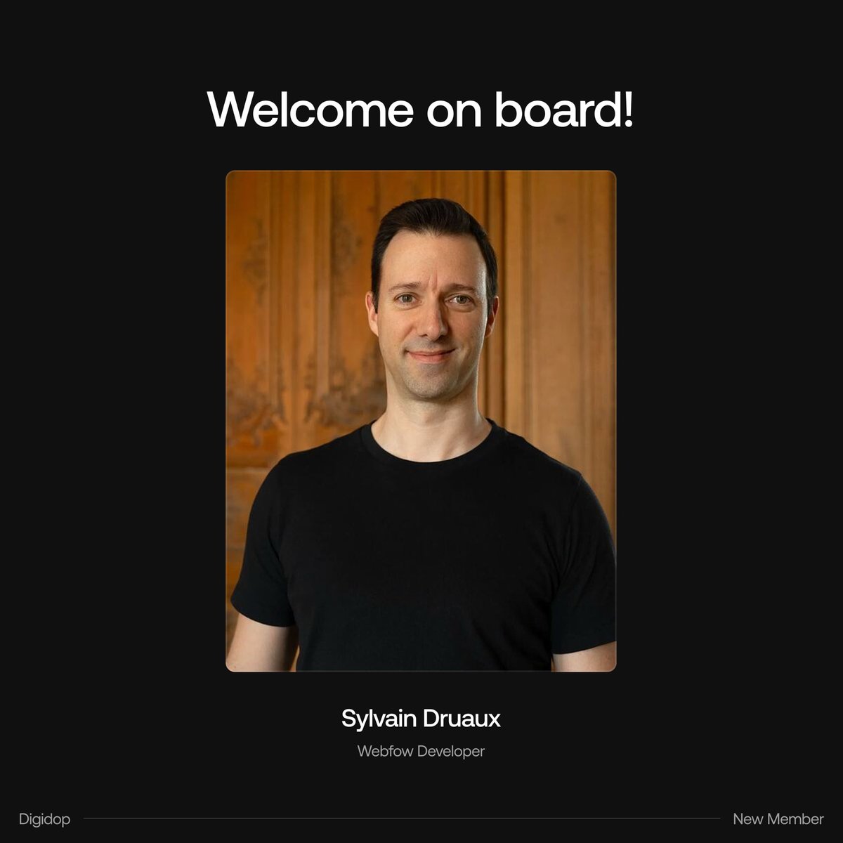 Welcome to the team, <a href="/SylvainDruaux/">Sylvain Druaux</a> 🥳