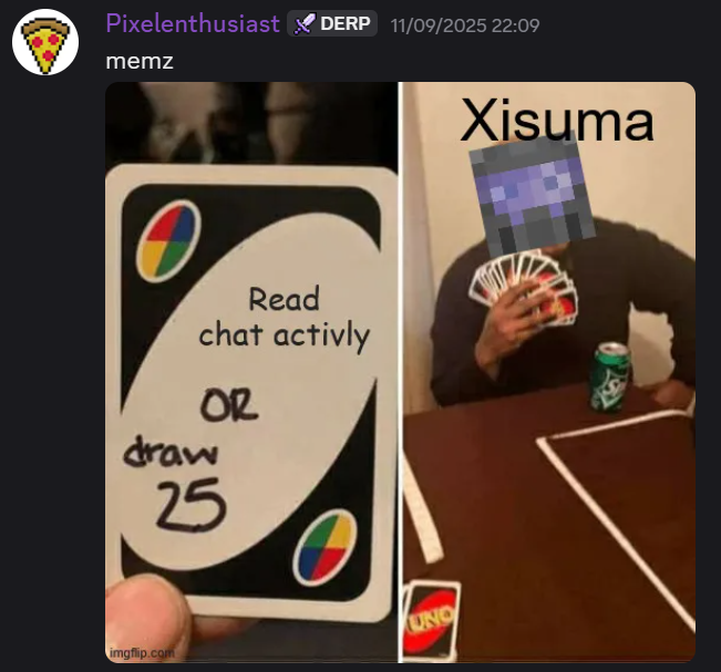 Not all of the good times we have in this community translate to video content. This all started when Pixelenthusiast dropped the X memes during a Livestream.

See the thread 🧵👇 01/25