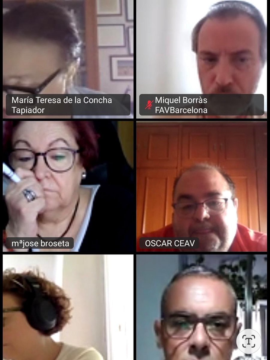 👉El sábado pasado tuvo lugar una reunión por Zoom con los miembros de la Confederaciòn Estatal de Asociaciones Vecinales, CEAV, a la que acudió nuestro presidente @tomas_s_o_ y nuestra vicepresidenta @lccolinaf. 

#juntossumamosmás
#ComarcaDeCartagena
@ceasociacionesvecinales