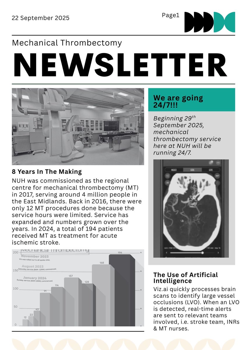 Mechanical Thrombectomy Team NUH (@thrombectomynuh) on Twitter photo Have you heard? NUH's Mechanical Thrombectomy service is moving towards 24/7 very soon! Have you heard? NUH's Mechanical Thrombectomy service is moving towards 24/7 very soon!