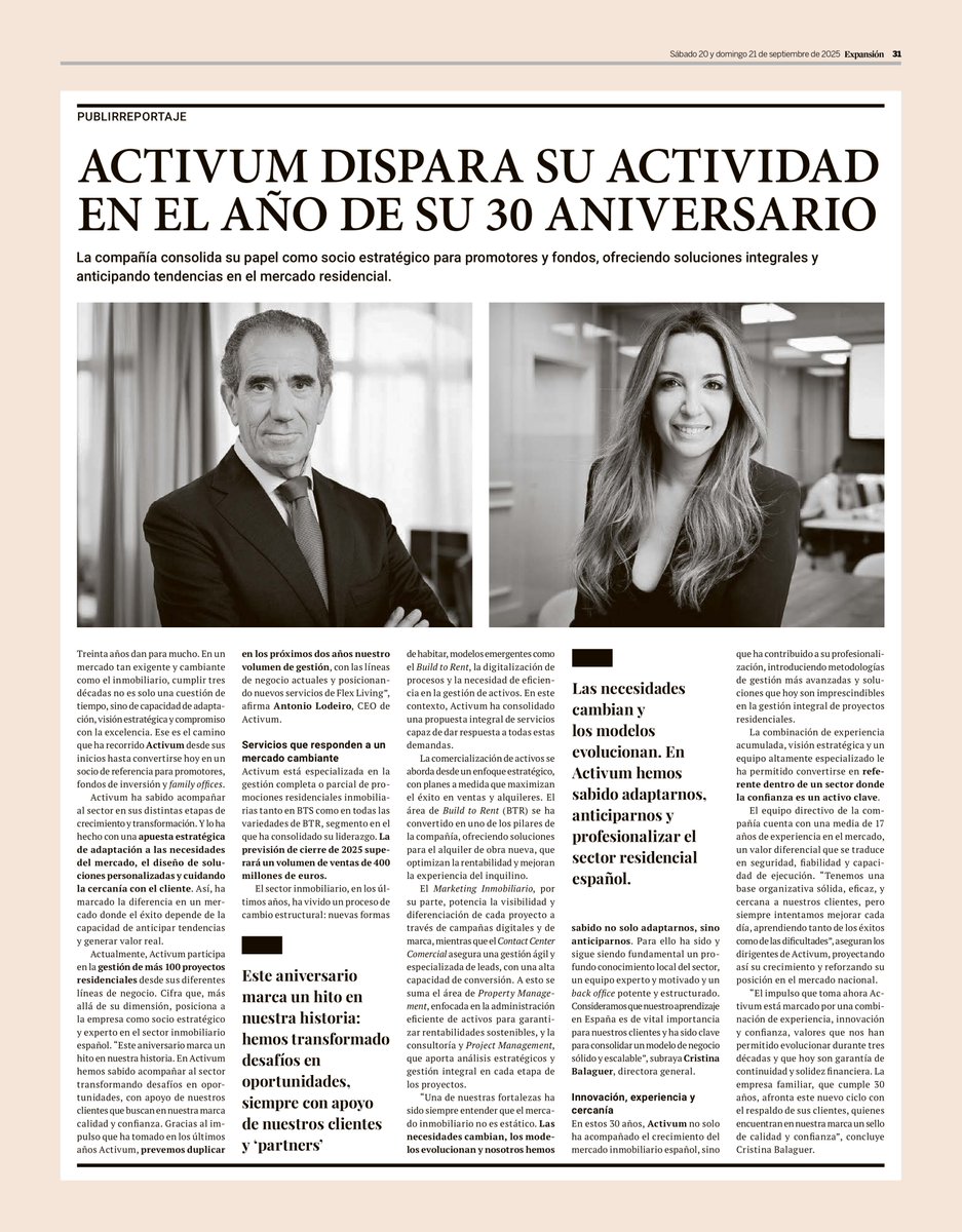 📢𝗘𝘀𝘁𝗲 𝘀𝗮́𝗯𝗮𝗱𝗼, <a href="/expansioncom/">expansioncom</a>  𝗵𝗮 𝗽𝘂𝗯𝗹𝗶𝗰𝗮𝗱𝗼 𝘂𝗻 𝗿𝗲𝗽𝗼𝗿𝘁𝗮𝗷𝗲 𝘀𝗼𝗯𝗿𝗲 𝗔𝗰𝘁𝗶𝘃𝘂𝗺 𝗰𝗼𝗻 𝗺𝗼𝘁𝗶𝘃𝗼 𝗱𝗲 𝗻𝘂𝗲𝘀𝘁𝗿𝗼 𝟯𝟬 𝗮𝗻𝗶𝘃𝗲𝗿𝘀𝗮𝗿𝗶𝗼.
 
Un reflejo de trayectoria, capacidad de adaptación, visión estratégica y compromiso.