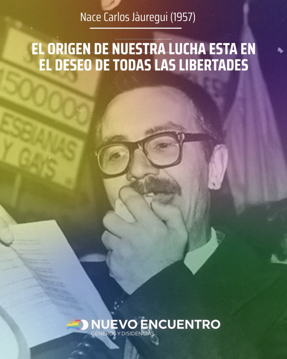 🌈✨ Hoy recordamos el nacimiento de Carlos Jáuregui, pionero del activismo LGBTI+.