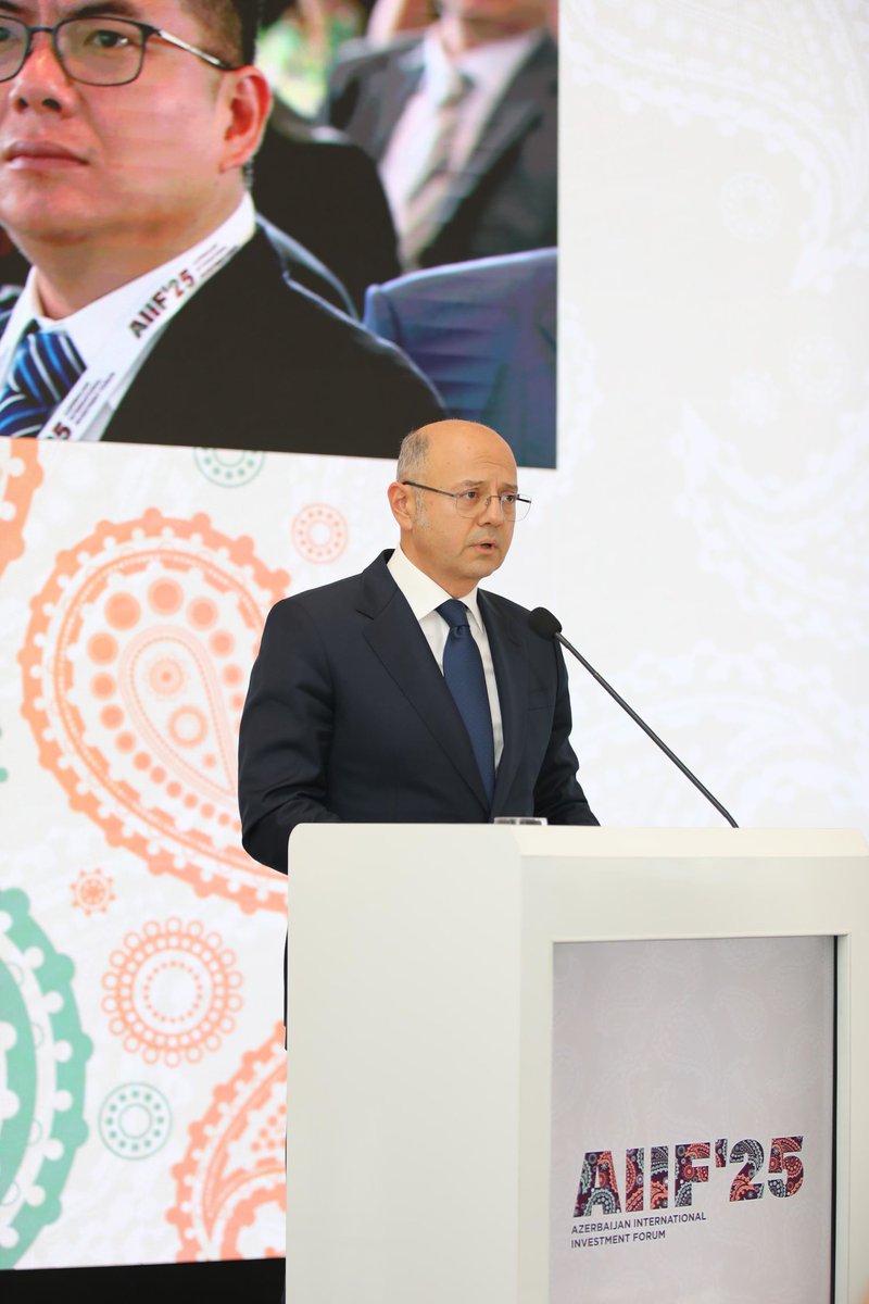minenergyaze's tweet photo. Energetika naziri Pərviz Şahbazov Bakıda keçirilən 1-ci Azərbaycan Beynəlxalq #İnvestisiyaForumu|nda “Rəqabətqabiliyyətlilik və Dayanıqlılıq: #MərkəziAsiya və #CənubiQafqaz|ın #YaşılKeçid|də Rolu” adlı panel sessiyada çıxış edib.
🔗 https://t.co/A4Y27BJ0Sb

#EnergetikaNazirliyi #MinistryofEnergy #xəbərlər #yaşılenerji #greenenergy