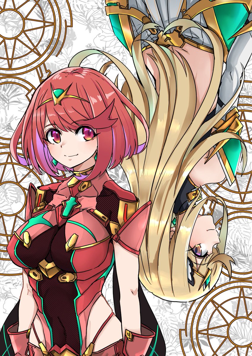 ホムラとヒカリの二人は対象的だと思ったので、裏表を意識して描いてみました。

#XenobladeChronicles2 ＃ゼノブレイド２