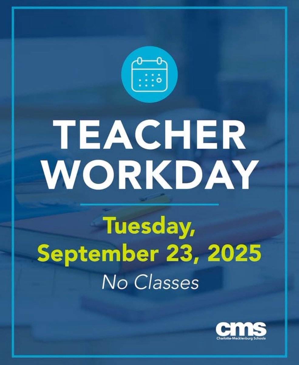 WindingSprings's tweet photo. Tomorrow, 9/23/25 is a Teacher Workday—no school for students! https://t.co/EGhoedvNXH