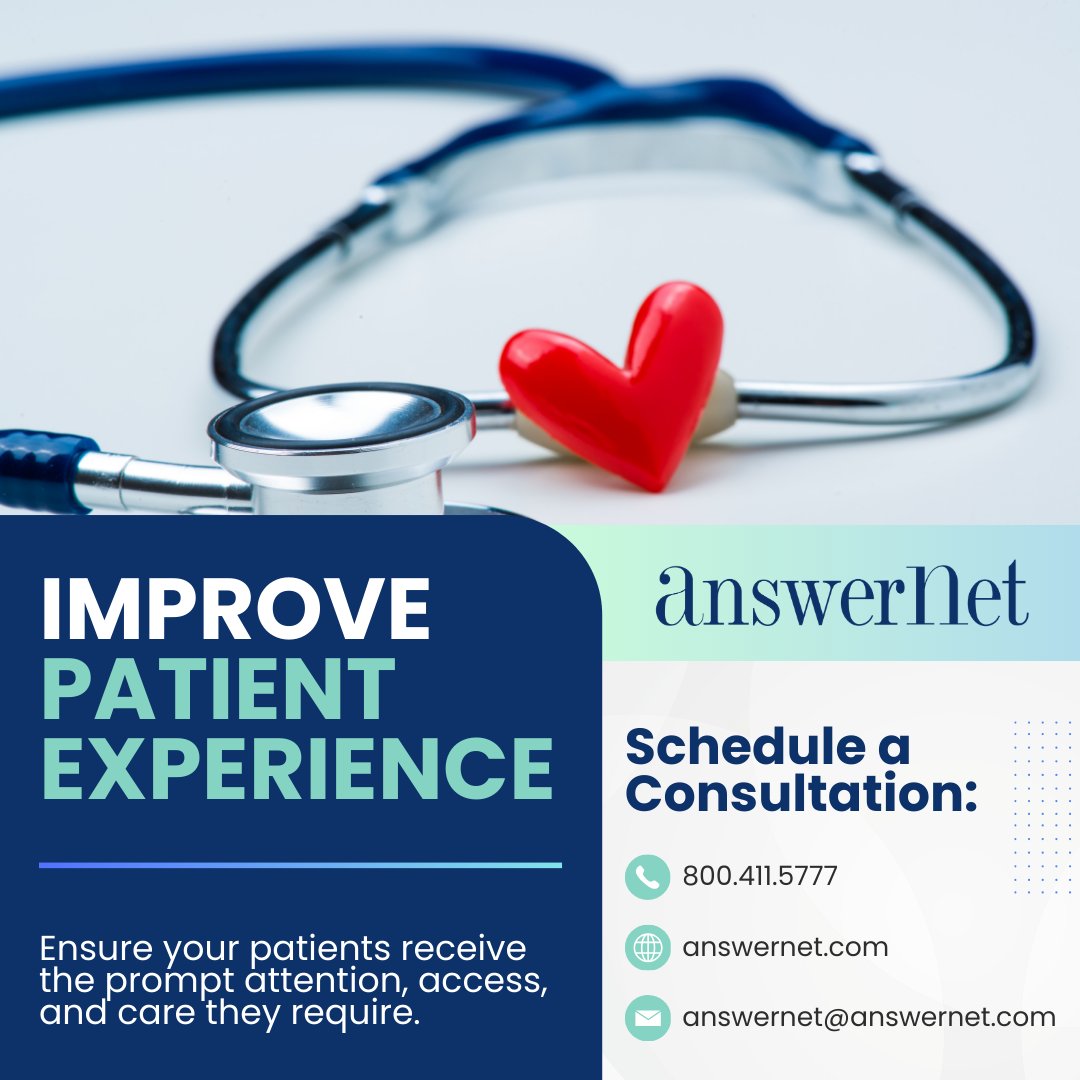 AnswerNet's tweet image. From after-hours telephone answering to overflow support during #FluSeason, find out how contact center support can help elevate #PatientExperience and reduce no-shows.

Learn more: bit.ly/3Vue8nu

#HealthcareSupport #VirtualReceptionist #Healthcare #MedicalPractice