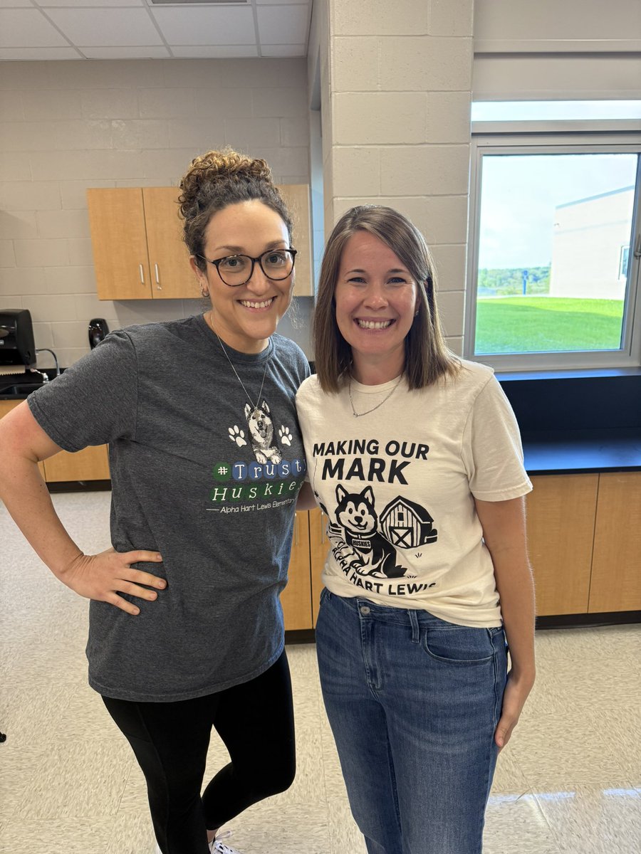 District PD day, so we had to represent #trustyhuskies!!