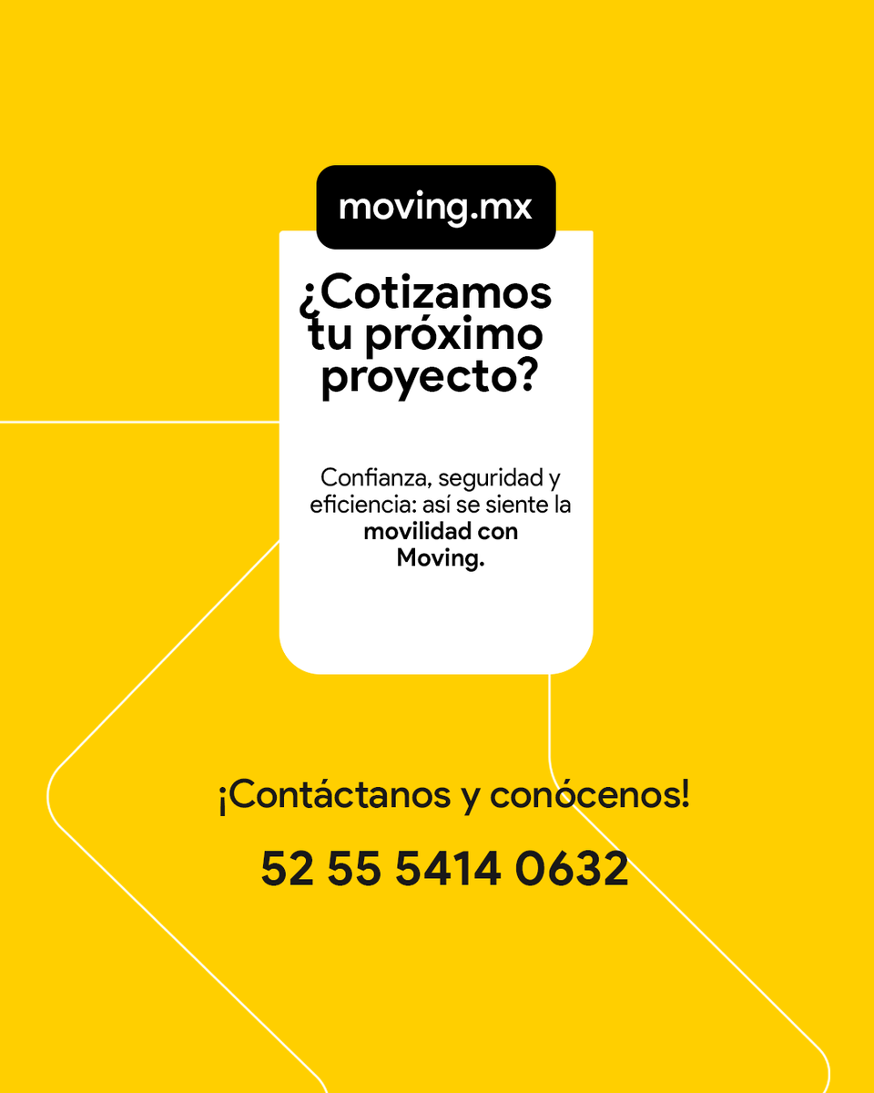 mxmoving's tweet photo. ✨ Precisión, confianza y seguridad a la altura de tu proyecto.

En Moving MX diseñamos logística emergente especializada para empresas que requieren traslados estratégicos, eficientes y sin interrupciones.

#LogísticaEspecializada #MovingMX #SolucionesEficientes https://t.co/wVsOjYDuox