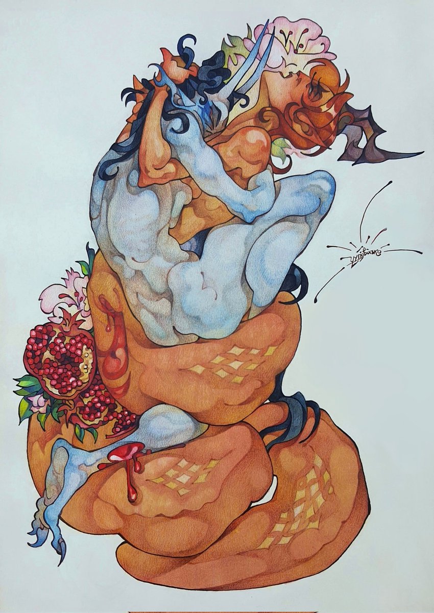 Blooming pomegranate