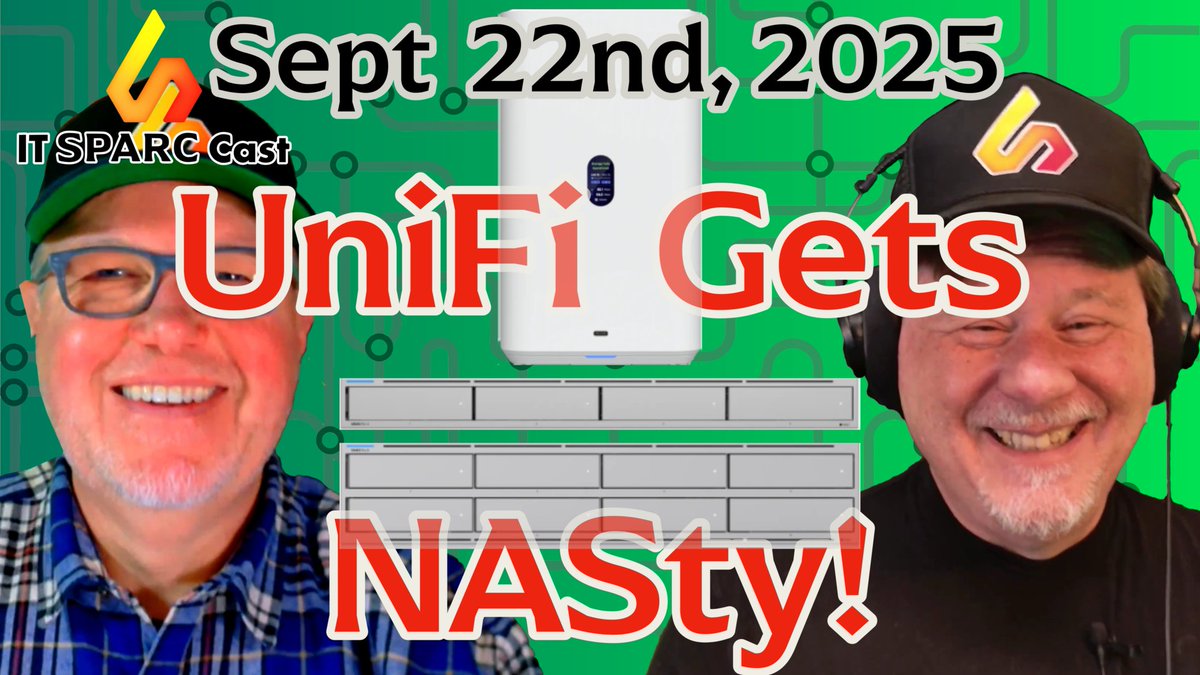 ITSPARCCast's tweet image. In this episode of IT SPARC Cast, @john_Video and @loudoggeek cover three stories that hit at the core of enterprise IT and the global tech economy. Ubiquiti expands its portfolio with a new UniFi NAS lineup, featuring everything from 2-bay PoE-powered appliances to rackmount Pro…