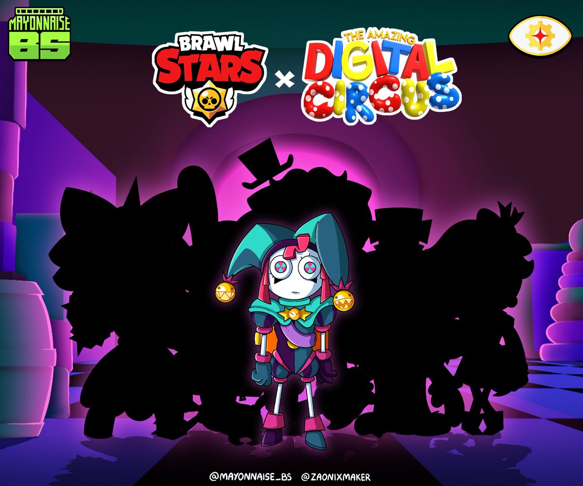 «BRAWL STARS x TADC»

Introducing MEGA collab concept made with <a href="/ZAONIXMAKER/">zaonixmaker</a> with 6 skins, Lobby Background, Brawl Talk preview, Game Icon, PFP, Pins, Sprays, Battle Card, Player Title and more!🐱

Check full thread! 1/6🧵👇

#brawlstars #tadc #theamazingdigitalcircus