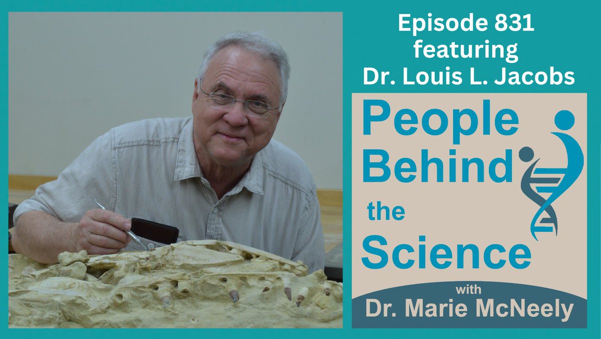 PBtScience's tweet image. Dr. Louis Jacobs discusses how his career as a vertebrate paleontologist has taken him around the world to study #fossils and examine Earth's history. He shares stories from the field, scientific successes, interests outside of research, and great advice.
peoplebehindthescience.com/dr-louis-jacob…