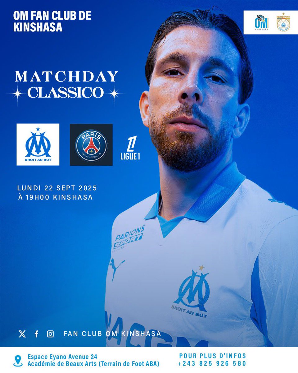 PiameEliel's tweet photo. Á ce soir @OM_Kinshasa
@OM_Officiel
@Embou_13
#LE_CLASSIQUE🩵🤍💙❤️🔥 https://t.co/onUPfv5psS