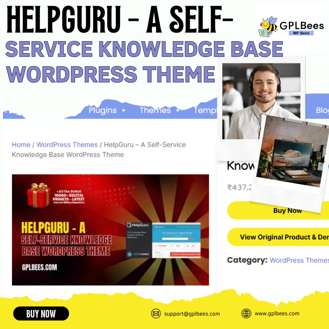 gplbees's tweet photo. 🚀  HelpGuru – A Self-Service Knowledge Base WordPress Theme

👉 Get it here today: https://t.co/qoop6LHqXS

#WordPress #KnowledgeBase #GPLBees
#WordPressPlugins #WordPressThemes #GPLPlugins #GPLThemes
#HelpGuruTheme #SelfServiceSupport #WordPressForBusiness #CustomerSupportTools https://t.co/dFhopC9vAc
