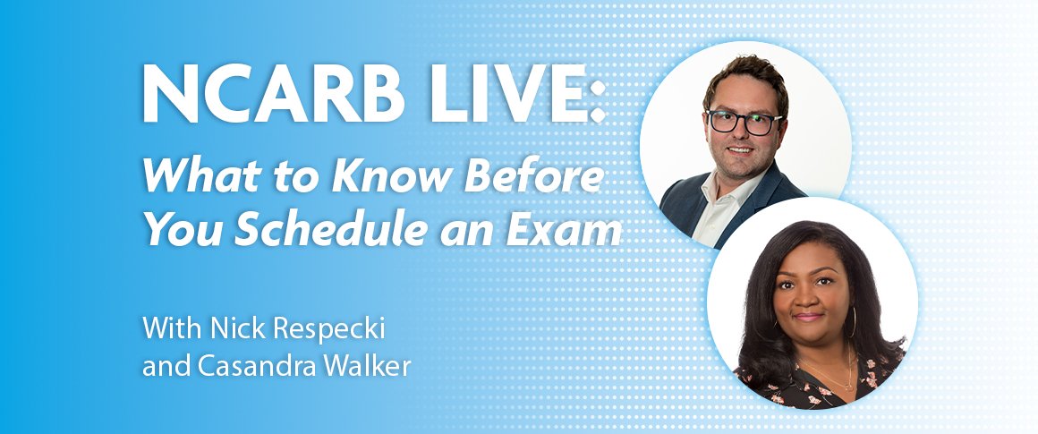 NCARB (@ncarb) on Twitter photo Thinking about scheduling your next #ARE5 exam? 📆Don't miss this! Register now to join our experts this Wednesday (9/24) at 3 p.m. ET, for a live webinar sharing all you need to know before scheduling your next division exam. loom.ly/WSt2F4Q Thinking about scheduling your next #ARE5 exam? 📆Don't miss this! Register now to join our experts this Wednesday (9/24) at 3 p.m. ET, for a live webinar sharing all you need to know before scheduling your next division exam. loom.ly/WSt2F4Q