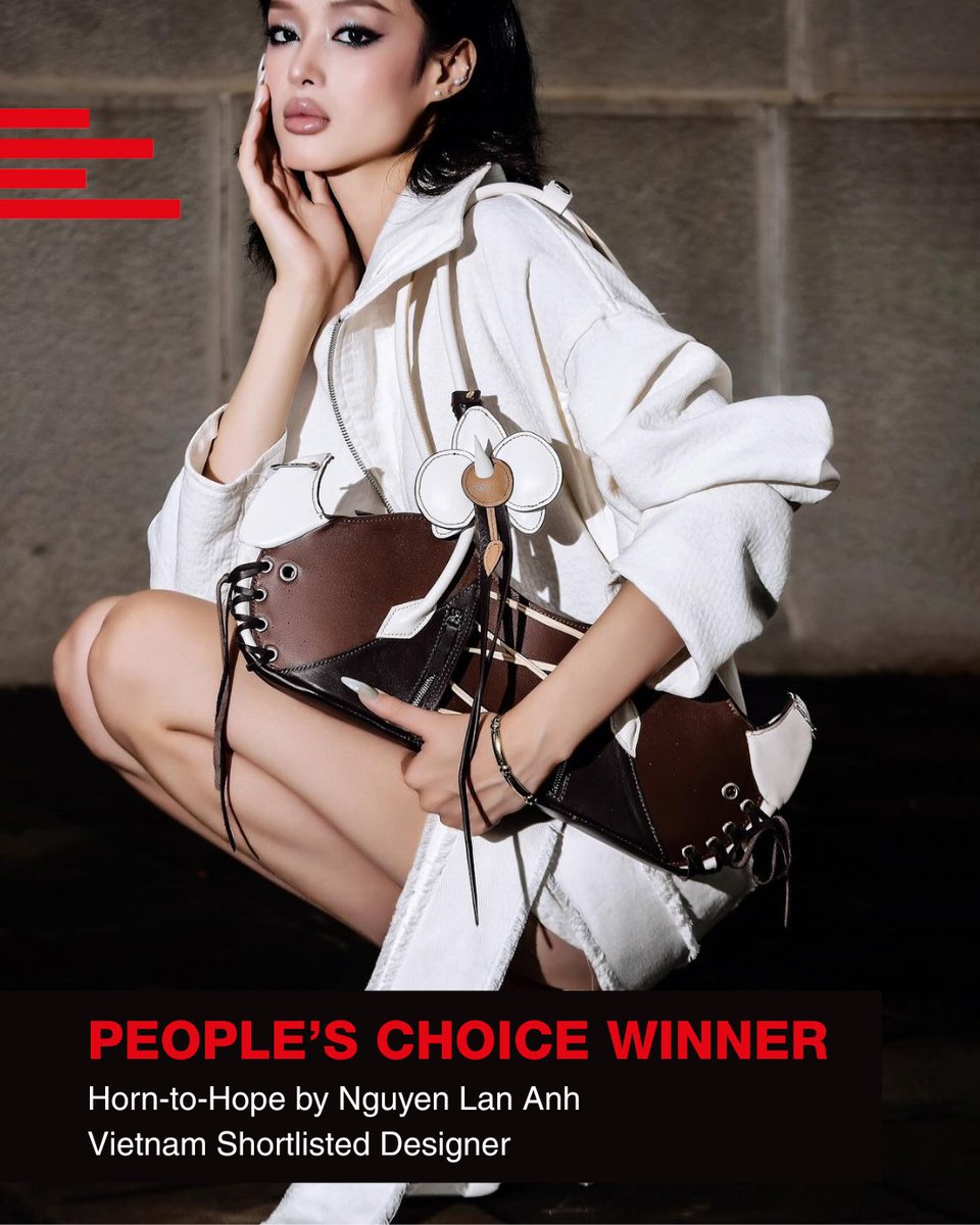 _Real_leather_'s tweet photo. Introducing Lan Anh Nguyễn – winner of the 2025 RLSD People’s Choice Award for HORN-TO-HOPE.
 📍 Hoa Sen University, Vietnam
https://t.co/kn8CL7VBlJ 
#RLSD #leatherdesigns #RealLeatherStayDifferent #studentdesigncompetition https://t.co/fQPvozMU7s