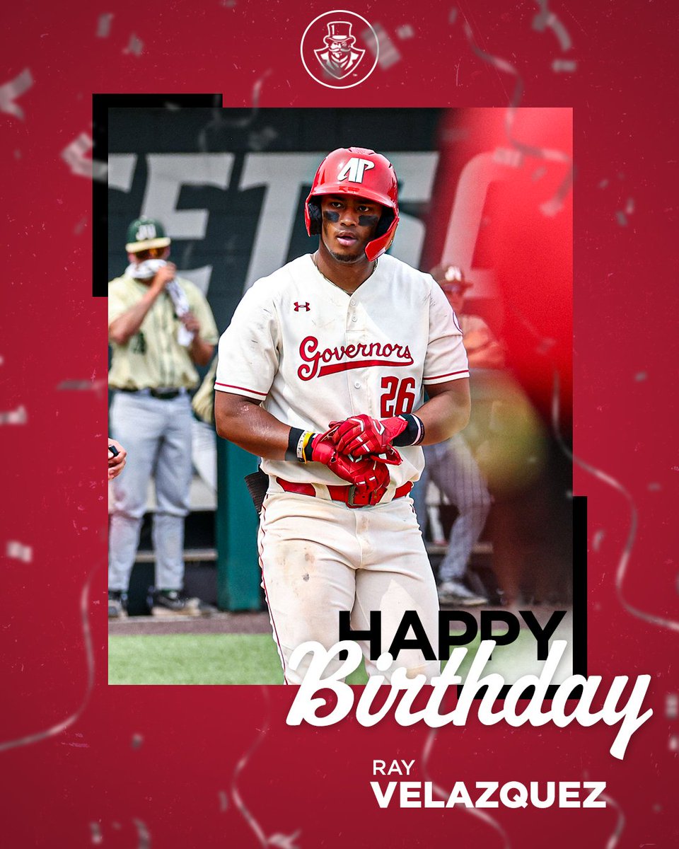 Stacheville, help us today by wishing our guy, <a href="/RaymondVelazq15/">Raymond Velazquez</a>, a happy birthday!🎩⚾️

🅱️🅰️🆖❗️ | #LetsGoPeay