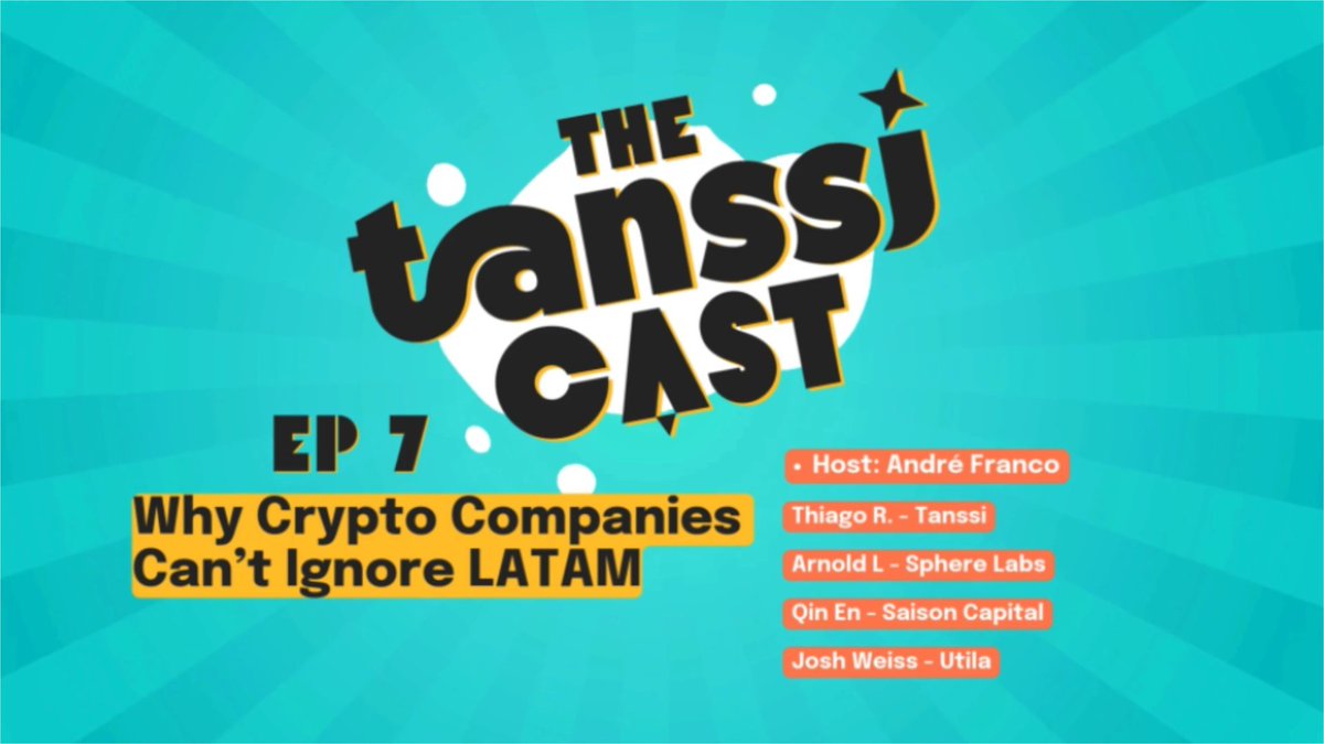 Sắp đến giờ rồi!
🎙️ Tanssi Cast: Vì sao các công ty crypto không bỏ qua LATAM!
📅 Livestream: Thứ Ba, 23/9
⏰ 21:00 giờ Việt Nam
<a href="/utila_io/">Utila</a>
<a href="/sphere_labs/">Sphere Labs</a>
<a href="/OnigiriGP/">Qin En</a> – <a href="/SaisonCapital/">Saison Capital</a>
<a href="/thiagorudiger/">Thiago Rüdiger</a> – <a href="/TanssiFdn/">Tanssi Foundation</a>
Dẫn chương trình: André Franco – Boost Research
<a href="/TanssiNetwork/">Tanssi</a>