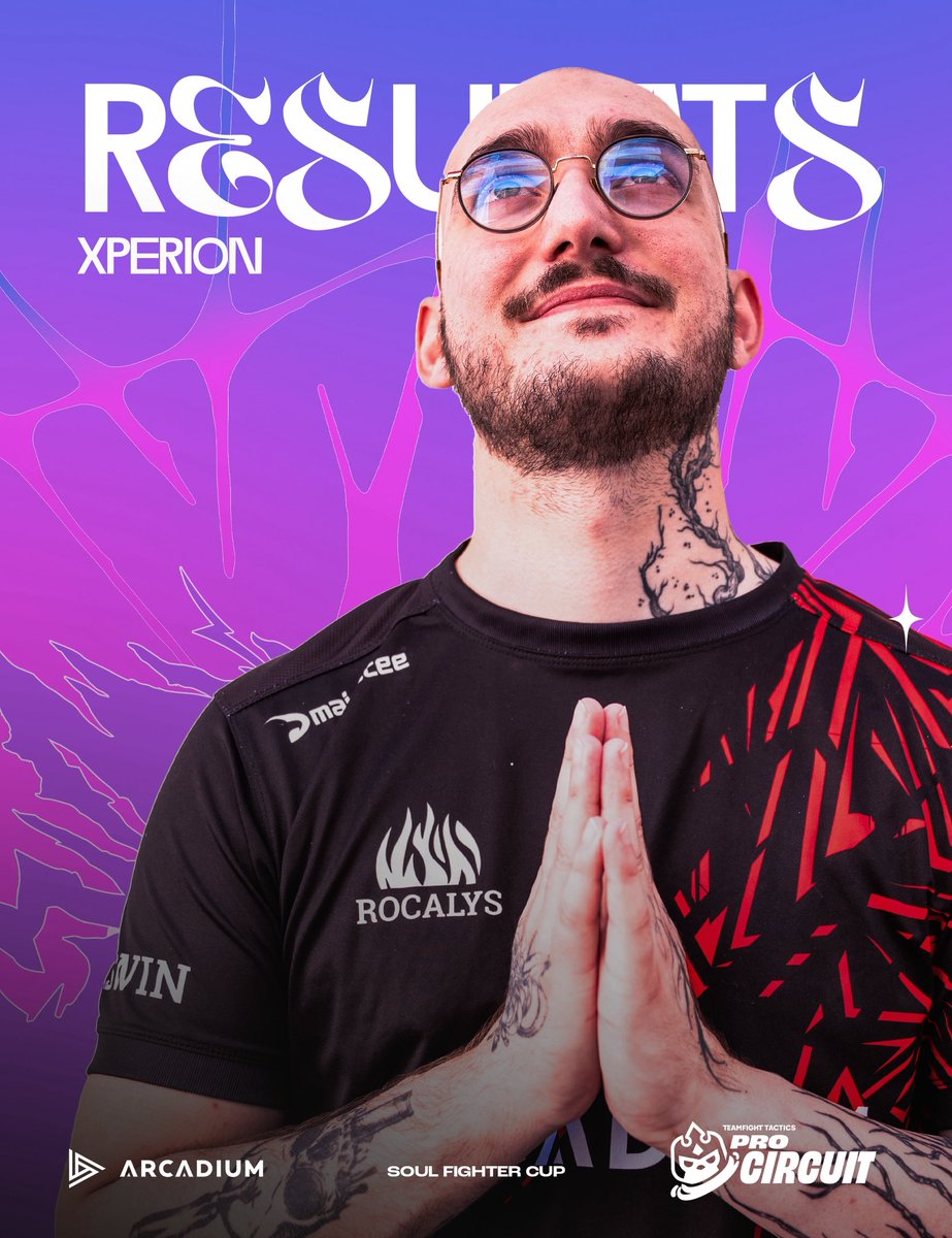 Fin de compétition pour <a href="/XperionTFT/">RCS Xperion</a> .

C’est donc à la 6ème place que notre génie tombera lors de ce Day 3 de la Soul Fighter Cup.

Mais ne vous endormez pas sur notre joueur, prochaine étape, c’est le Top 1 ou rien !

#RCSWIN 🔥