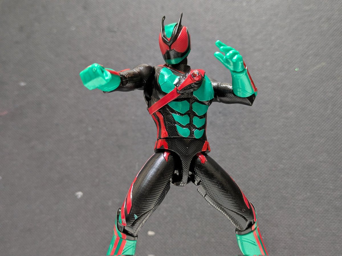 装動ゼッツ完成しました〜塗装もしてあります #装動 #仮面ライダーゼッツ