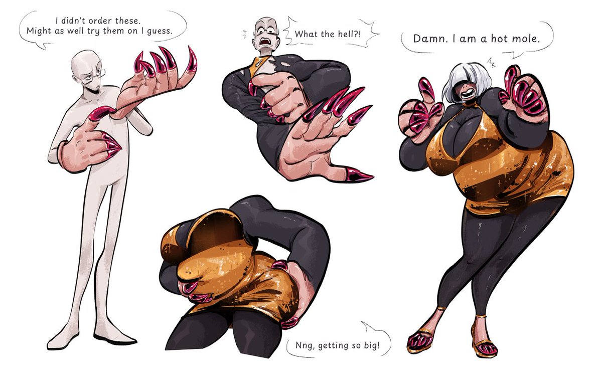 It's a curvy mole's life for this nerd. A lovely b-day commission from <a href="/Dgirael1/">Dgirael</a>
