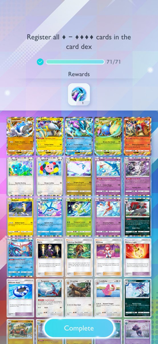 Another Pokemon TCG Pocket pack completed! Phew...