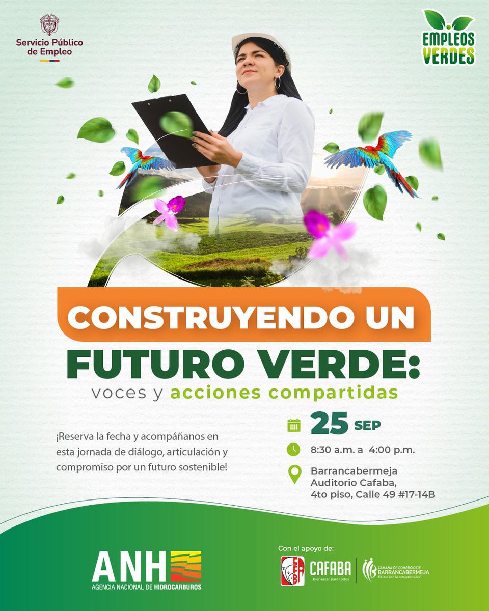 Nuestra directora ejecutiva, Susana Meza, participará como panelista en el encuentro Construyendo un futuro verde, un espacio para conversar sobre empleos verdes, sostenibilidad y oportunidades para la región. 📷📷
Inscríbete aquí: forms.office.com/r/gz76pwuJvq