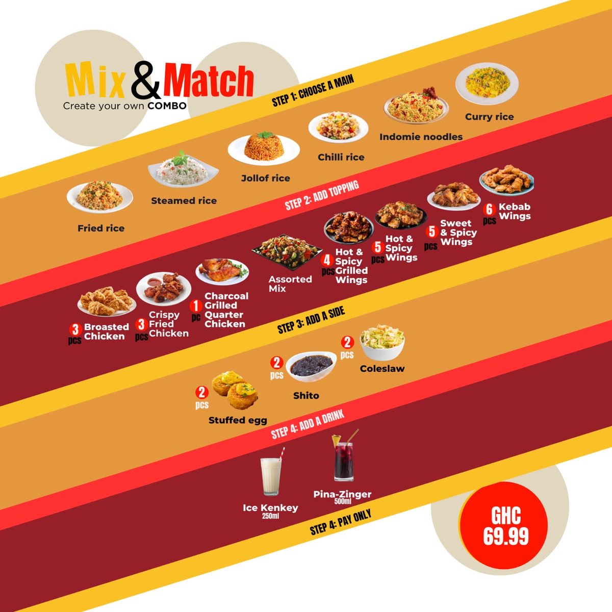 Happy Founder’s Day 🇬🇭 Today we celebrate Osagyefo and the fight for our freedom. At U-TRN, that freedom lives on your plate. Build your own meal with our mix &amp; match menu. Your choice, your taste, your vibe 🧡