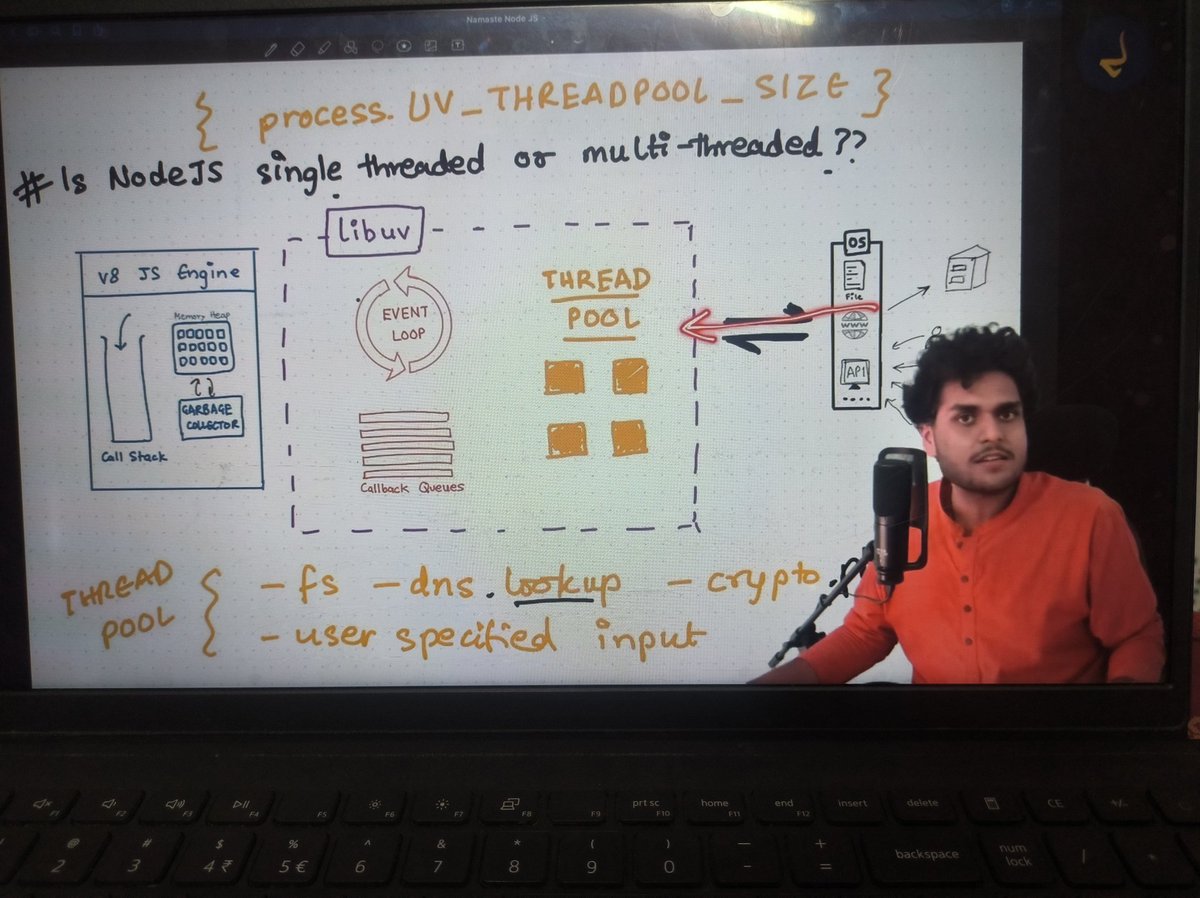 dev_Ashish1's tweet image. Today&apos;s Nodejs learning🌱

It was all about threadpool and async tasks handling by libuv👀

It was a complex topic but how @akshaymarch7 explained it was insane. Didn&apos;t get everything but can explain in interviews if asked💪.

#Nodejs #90daysofcode