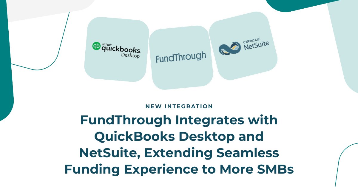 We’re on a mission to connect your accounting platform to FundThrough, so getting paid early is easy.

The latest step? 🚀 Integrations with QuickBooks Desktop + NetSuite! Sync invoices in seconds, get paid in a day 💡 #CashFlow #SmallBusiness 

fundthrough.com/blog/newsroom/…