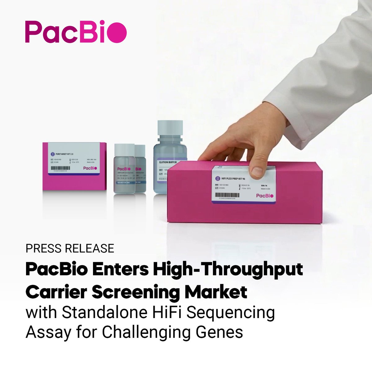 #PacBio enters the carrier screening market with new #PureTarget kits. A single test can now replace multiple specialized assays, streamlining workflows for labs and clinicians.

Learn more: bit.ly/46trXre