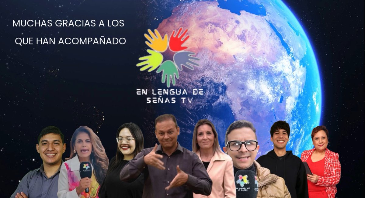 Queremos das las Gracias a todos los que hacen posible un programa inclusivo y accesible En lengua de señas TV...periodistas y comunicadores accesibles con fuerte impacto inclusivo.
<a href="/Albita_Mariposa/">Albita Neira - Mujer Mariposa</a> <a href="/DanielMejiaLoz2/">Daniel Mejia Lozano (Periodista Internacional)</a> <a href="/nanpositiva/">Nancy Ocampo</a>